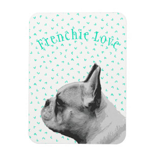 Französische Liebe - Französisches Bulldog & Fun A Magnet