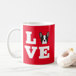 Französische Liebe | Niedlicher Bulldog Kaffeetasse