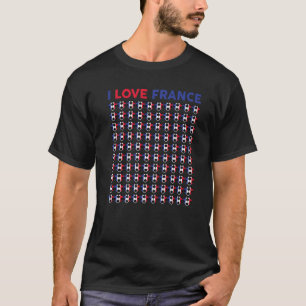 Französische Lieben Fußball-Bälle Kid Girls Boys F T-Shirt
