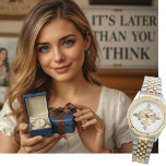 Französische Lilie Gold Vintag Paris-Klasse Armbanduhr<br><div class="desc">Vintages französisches Design mit vier vergoldeten Lilie-Blume,  die ein Kreuz in der Mitte bilden.</div>