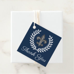 Französische Lilie & Laurels Vielen Dank Geschenkanhänger