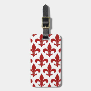 Französische Lilie Pattern Classic Gepäckanhänger