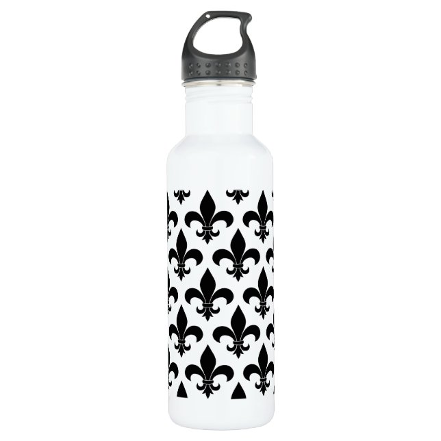 Französische Lilie Pattern Classic Trinkflasche (Vorderseite)