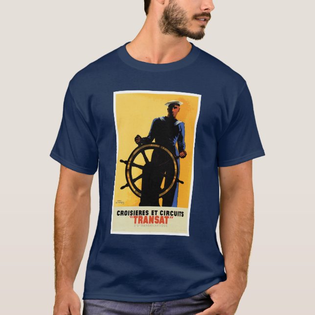 Französische Linie Seemann-T - Shirt (Vorderseite)