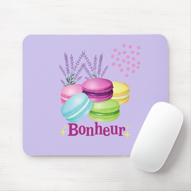  Französische Macarons Mousepad (Mit Mouse)