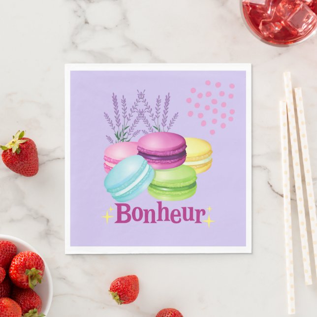 Französische Macarons Serviette (Beispiel)