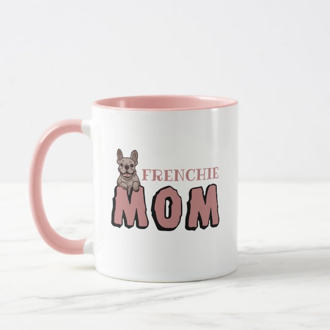 Französische Mama Bulldog Lover Tasse (Links)
