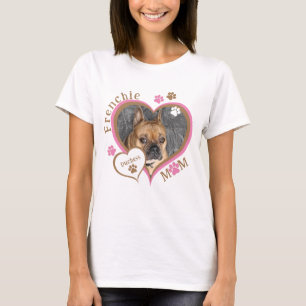 Französische Mama Französische Bulldogge Foto Pers T-Shirt