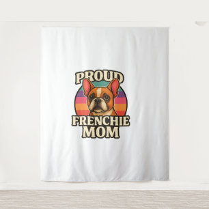 Französische Mama Süße Französische Bulldogge Hund Wandteppich