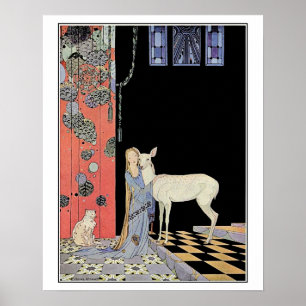 Französische Märchen: Blondine und Bonne-Biche Poster