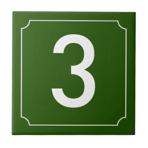 Französische Nummer Fliese