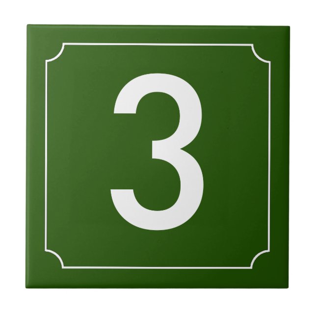 Französische Nummer Fliese (Vorderseite)