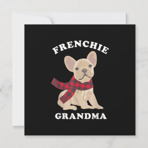 Französische Oma-Geschenk Französische Bulldogge W Feiertagskarte