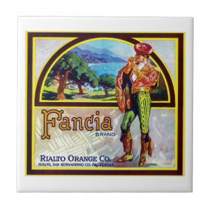 Französische Orangen Fliese