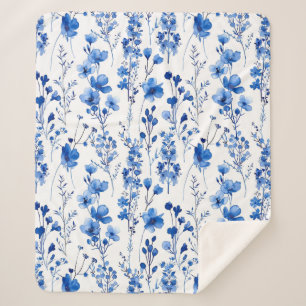 Französische Papiermuster-Wildblumen-98186 Sherpadecke