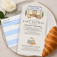 Französische Paris Café Bébé Boy Babyparty