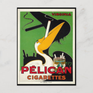 Französische Pelican-Zigaretten aus der Vintage-Ze Postkarte