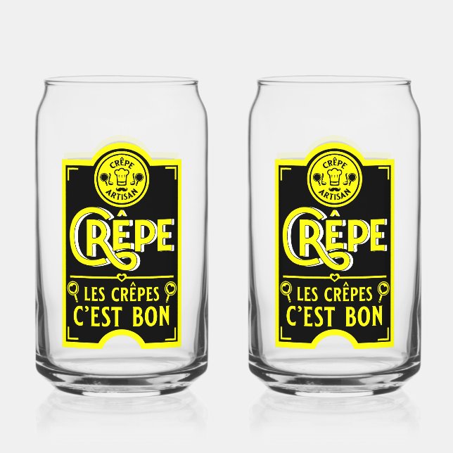 Französische Pfannkuchen Dosenglas (Vorderseite)