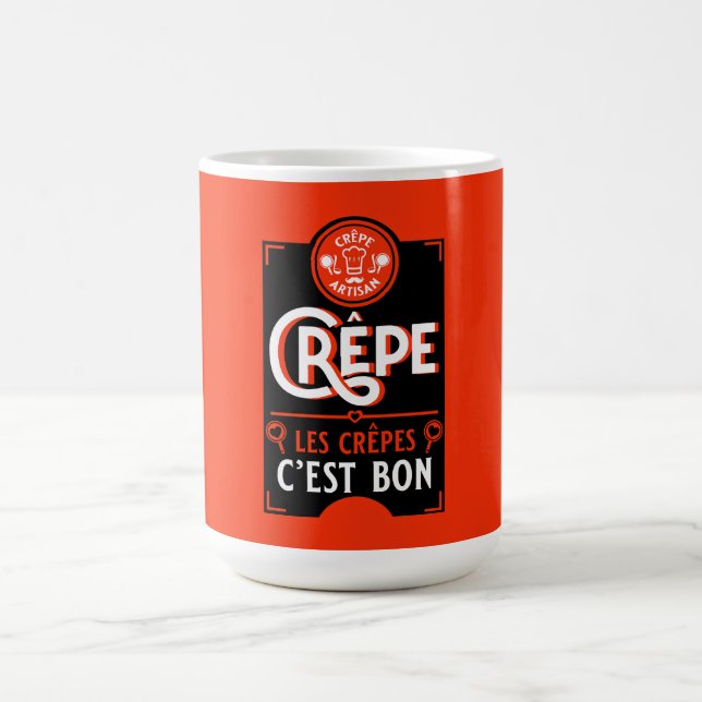 Französische Pfannkuchen Kaffeetasse (Mittel)