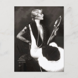 Französische Pin-Up aus dem frühen 20. Jahrhundert Postkarte