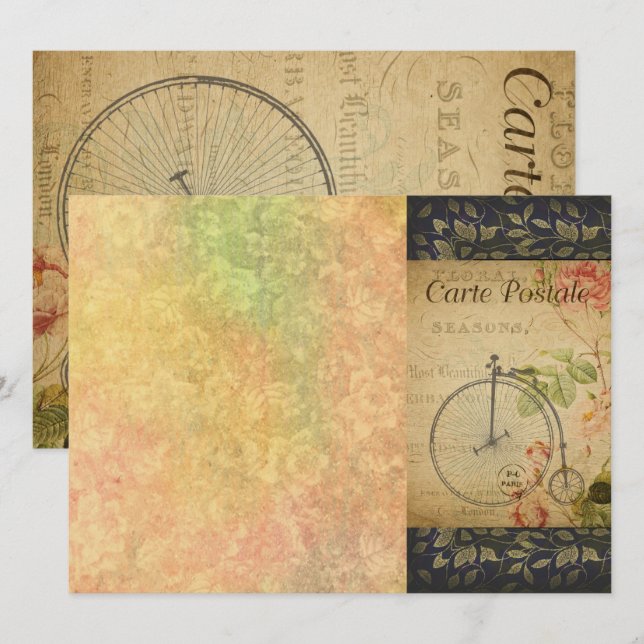 Französische Postkarte (Vorne/Hinten)