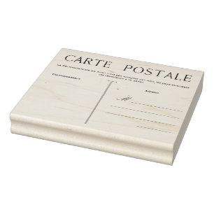 Französische Postkarte Carte Postale Leere Vorlage Gummistempel