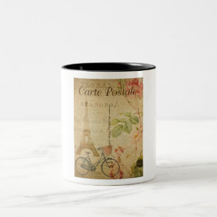 Französische Postkarte Tasse