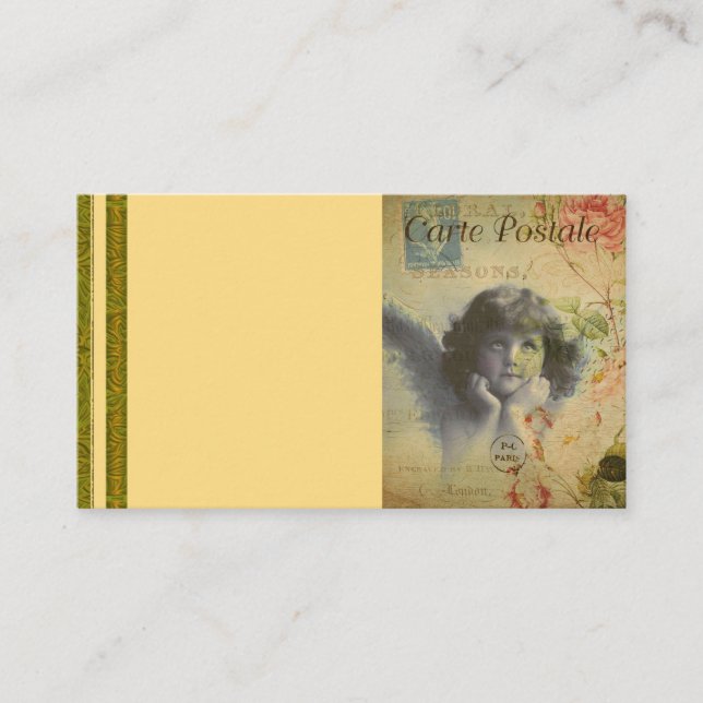 Französische Postkarte Visitenkarte (Vorderseite)