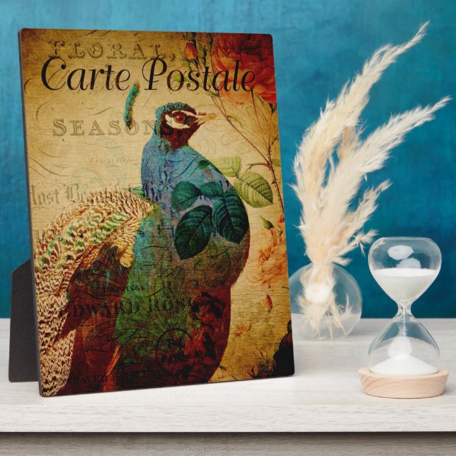 Französische Postkartenebene Fotoplatte (Seite)