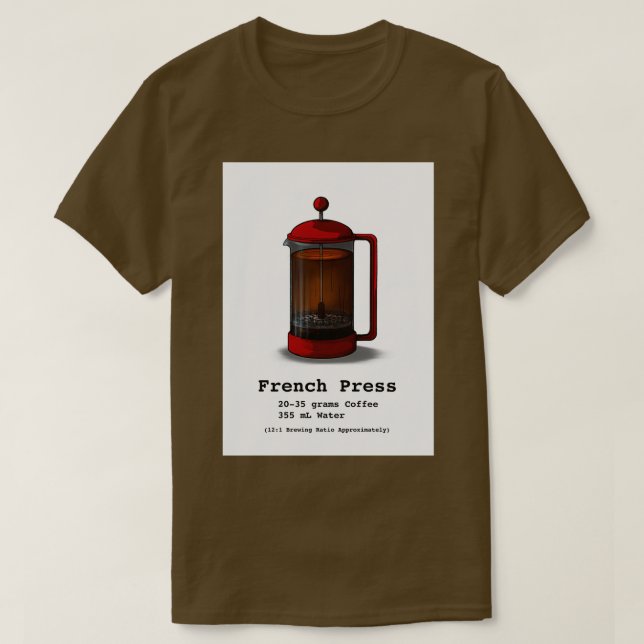 Französische Presse 7 T-Shirt (Design vorne)