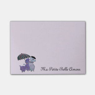 Französische Pudel Posten-it® Anmerkungen Post-it Klebezettel