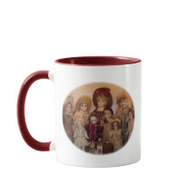 Französische Puppen und Freunde Tasse