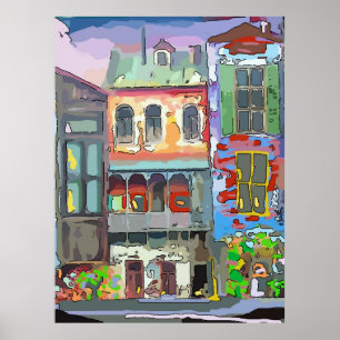 Französische Quarterstraße Poster