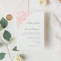 Französische Regency Pink Lilie Pattern