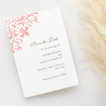 Französische Regency Pink Lilie Pattern Wedding