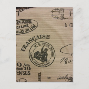 Französische Reisestempel Postkarte