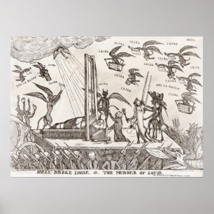 Französische Revolution - Cartoon Poster