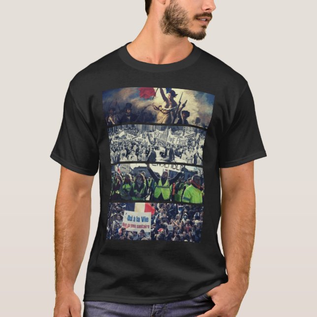 Französische Revolutionen und Proteste T-Shirt (Vorderseite)