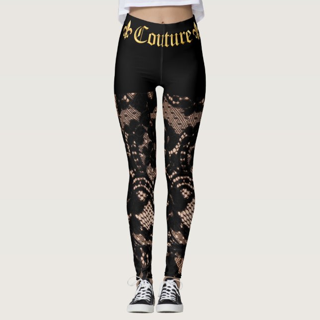 Französische Riske Couture Leggings (Vorderseite)