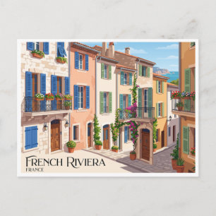 Französische Riviera Antibes Frankreich Postkarte