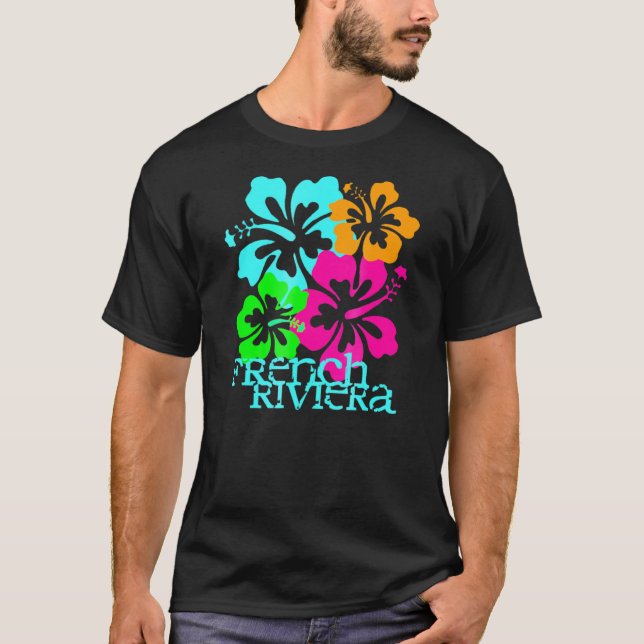 Französische Riviera Beach Tropical Travel Surf T-Shirt (Vorderseite)