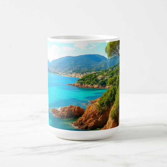Französische Riviera Escape Kaffeetasse (Mittel)