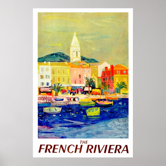 Französische Riviera, Frankreich, Malerei, Kunst,  Poster (Vorne)