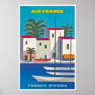 Französische Riviera Kunst Frankreich Reiseplakat Poster