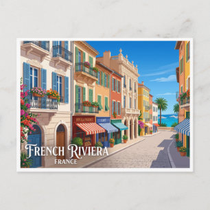 Französische Riviera Nizza Frankreich Postkarte