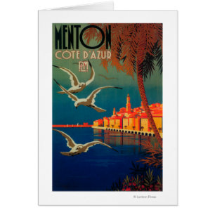 Französische Riviera Reiseplakat # 1