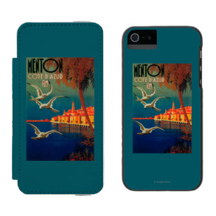 Französische Riviera Reiseplakat # 1 Incipio Watson™ iPhone 5 Geldbörsen Hülle