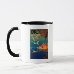 Französische Riviera Reiseplakat # 1 Tasse