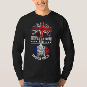 Französische Roots Immigranten Herkunft Großbritan T-Shirt