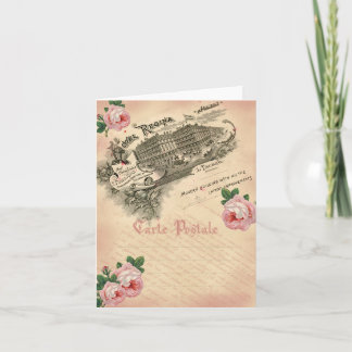 Französische Rose - Notecard Feiertagskarte